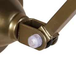 QAZQA wandlampen avon bruin e27