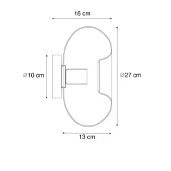 QAZQA wandlampen ayesha goudkleurig e27 Online