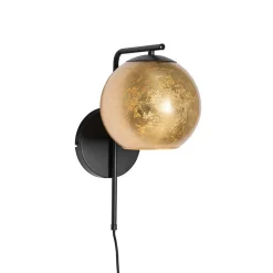 QAZQA wandlampen bert goudkleurig e27 Sale