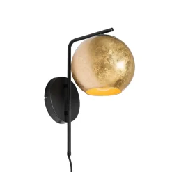 QAZQA wandlampen bert goudkleurig e27 Sale