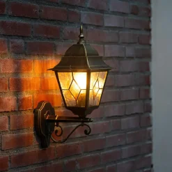 QAZQA wandlampen buiten antigua goudkleurig e27 Best