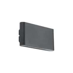 QAZQA wandlampen buiten batt zwart geïntegreerde led New