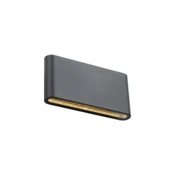 QAZQA wandlampen buiten batt zwart geïntegreerde led New