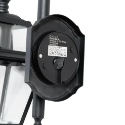 QAZQA wandlampen buiten berta zwart e27 Sale