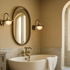 QAZQA wandlampen buiten bruges goudkleurig e27 New