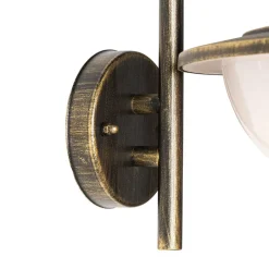 QAZQA wandlampen buiten bruges goudkleurig e27 New