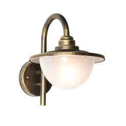 QAZQA wandlampen buiten bruges goudkleurig e27 New