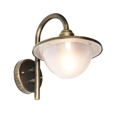 QAZQA wandlampen buiten bruges goudkleurig e27 New