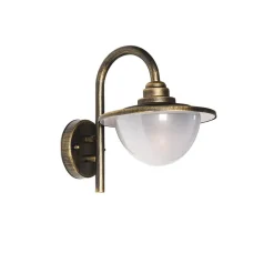 QAZQA wandlampen buiten bruges goudkleurig e27 New