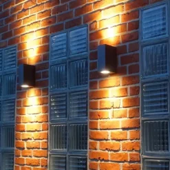 QAZQA wandlampen buiten baleno grijs gu10 Online