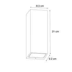 QAZQA wandlampen buiten baleno bronskleurig gu10 Discount