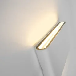 QAZQA wandlampen buiten batt wit geïntegreerde led Hot