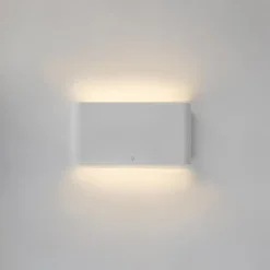 QAZQA wandlampen buiten batt wit geïntegreerde led Hot