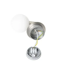 QAZQA wandlampen buiten cederic zilverkleurig g9 Outlet