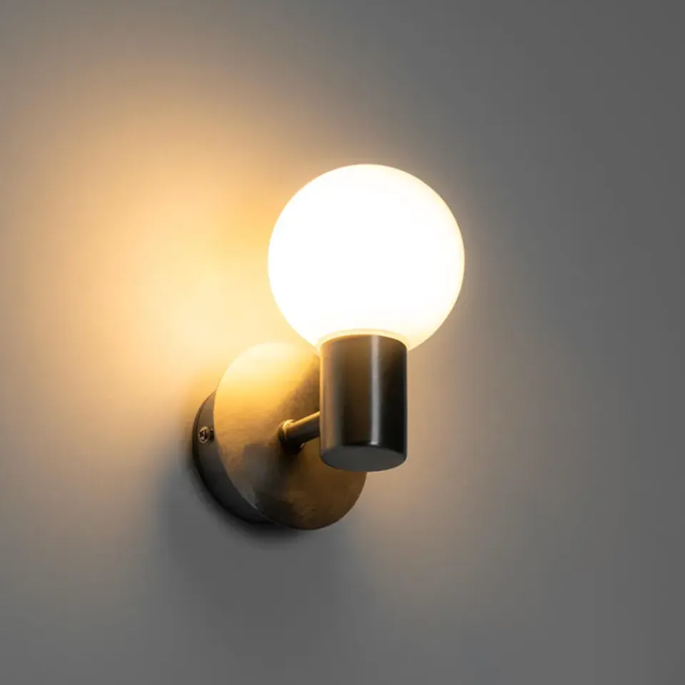 QAZQA wandlampen buiten cederic zilverkleurig g9 Outlet