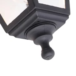 QAZQA wandlampen buiten capital zwart e27