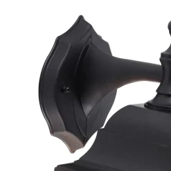 QAZQA wandlampen buiten capital zwart e27