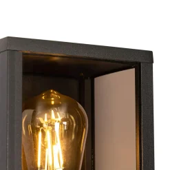 QAZQA wandlampen buiten charlois bruin e27 Discount