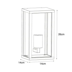 QAZQA wandlampen buiten charlois bruin e27 Discount