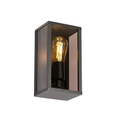 QAZQA wandlampen buiten charlois bruin e27 Discount