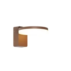 QAZQA wandlampen buiten esmee bronskleurig geïntegreerde led New