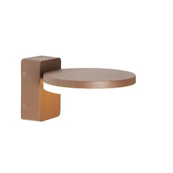 QAZQA wandlampen buiten esmee bronskleurig geïntegreerde led New