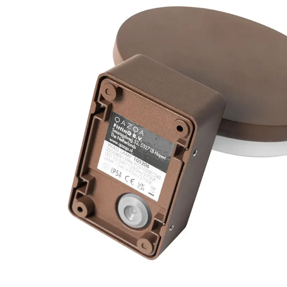 QAZQA wandlampen buiten esmee bronskleurig geïntegreerde led New