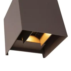 QAZQA wandlampen buiten edwin bruin geïntegreerde led Outlet