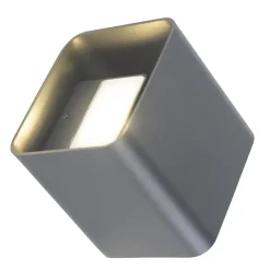 QAZQA wandlampen buiten evi grijs geïntegreerde led Discount