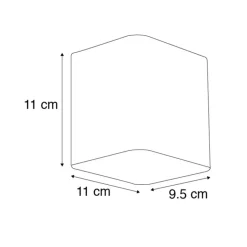QAZQA wandlampen buiten evi grijs geïntegreerde led Discount