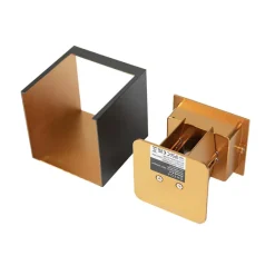 QAZQA wandlampen buiten edwin goudkleurig geïntegreerde led