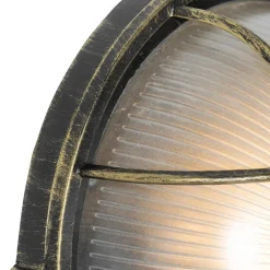 QAZQA wandlampen buiten hanneke goudkleurig e27