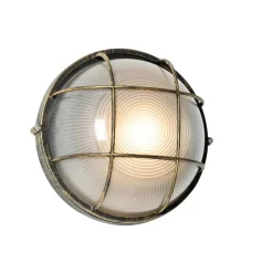 QAZQA wandlampen buiten hanneke goudkleurig e27