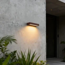 QAZQA wandlampen buiten hannah bronskleurig geïntegreerde led Clearance