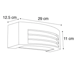 QAZQA wandlampen buiten hurricane bronskleurig e27 Online