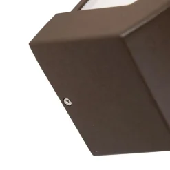 QAZQA wandlampen buiten hurricane bronskleurig e27 Online