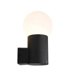 QAZQA wandlampen buiten huma zwart e27 Online