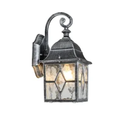 QAZQA wandlampen buiten london zilverkleurig e27 Outlet