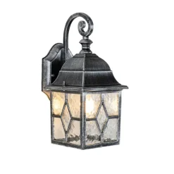 QAZQA wandlampen buiten london zilverkleurig e27 Outlet