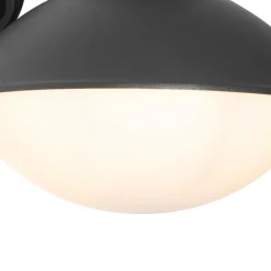 QAZQA wandlampen buiten marcel zwart e27 Outlet