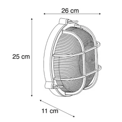 QAZQA wandlampen buiten nautica goudkleurig e27 New