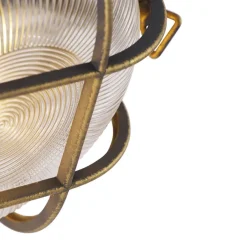 QAZQA wandlampen buiten nautica goudkleurig e27 New