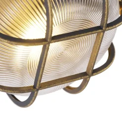 QAZQA wandlampen buiten nautica goudkleurig e27 New