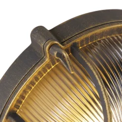 QAZQA wandlampen buiten nautica goudkleurig e27 New