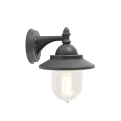 QAZQA wandlampen buiten oxford grijs e27 New