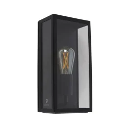 QAZQA wandlampen buiten rotterdam zwart e27 Sale