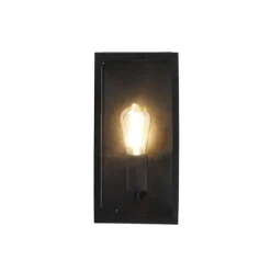 QAZQA wandlampen buiten rotterdam zwart e27 Sale