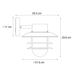 QAZQA wandlampen buiten shell zilverkleurig e27 Online