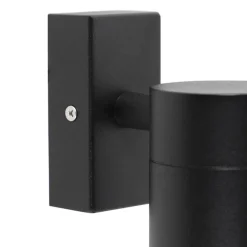 QAZQA wandlampen buiten solo zwart gu10