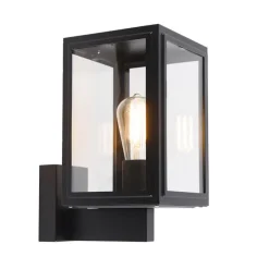 QAZQA wandlampen buiten sutton zwart e27 New